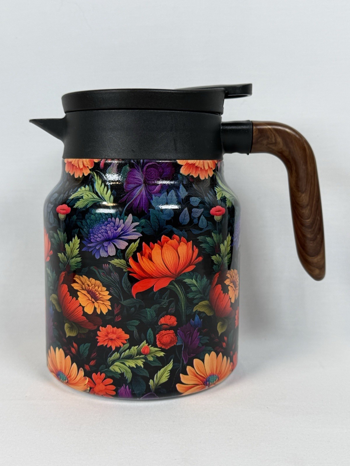 Vintage Floral Pattern Tea pot with infuser, Tea pot with infusers NO BOX