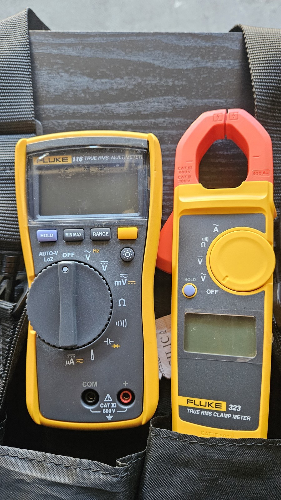 Fluke 116/323 HVAC Combo Kit and Klein Tools Multimeter and Clamp Meter