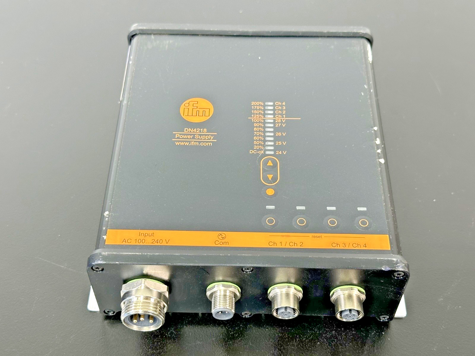 IFM DN4218 24VDC 12A 300W Industrial Power Supply IO-Link IP67 Used Untested