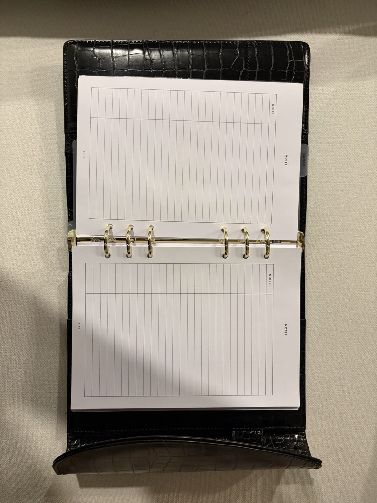 Stil a5 Croc leather binder