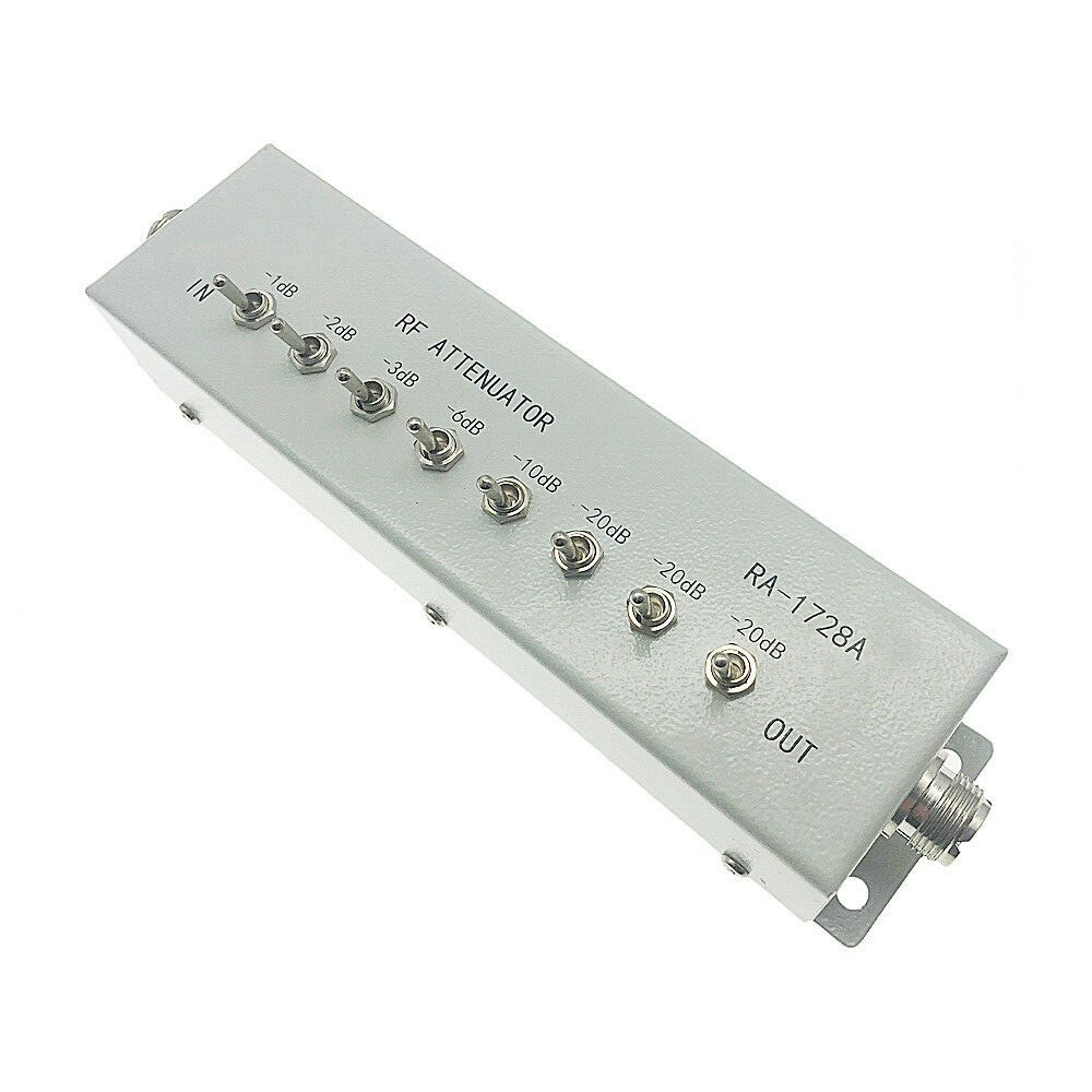 NEW 0 – 82DB VARIABLE/ STEP ATTENUATOR 50 OHM for Ham Radio Transmitter etc-USA
