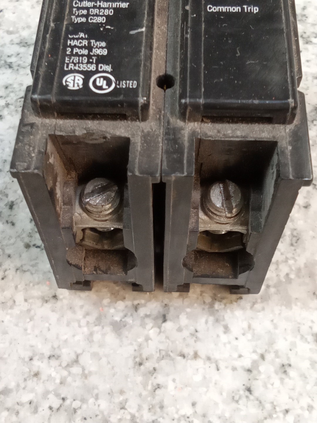 EATON/CUTLER HAMMER/BR280/C280/ 2 P/ 80 A/ Type BR/C/ Circuit Breaker/USE(19CB4