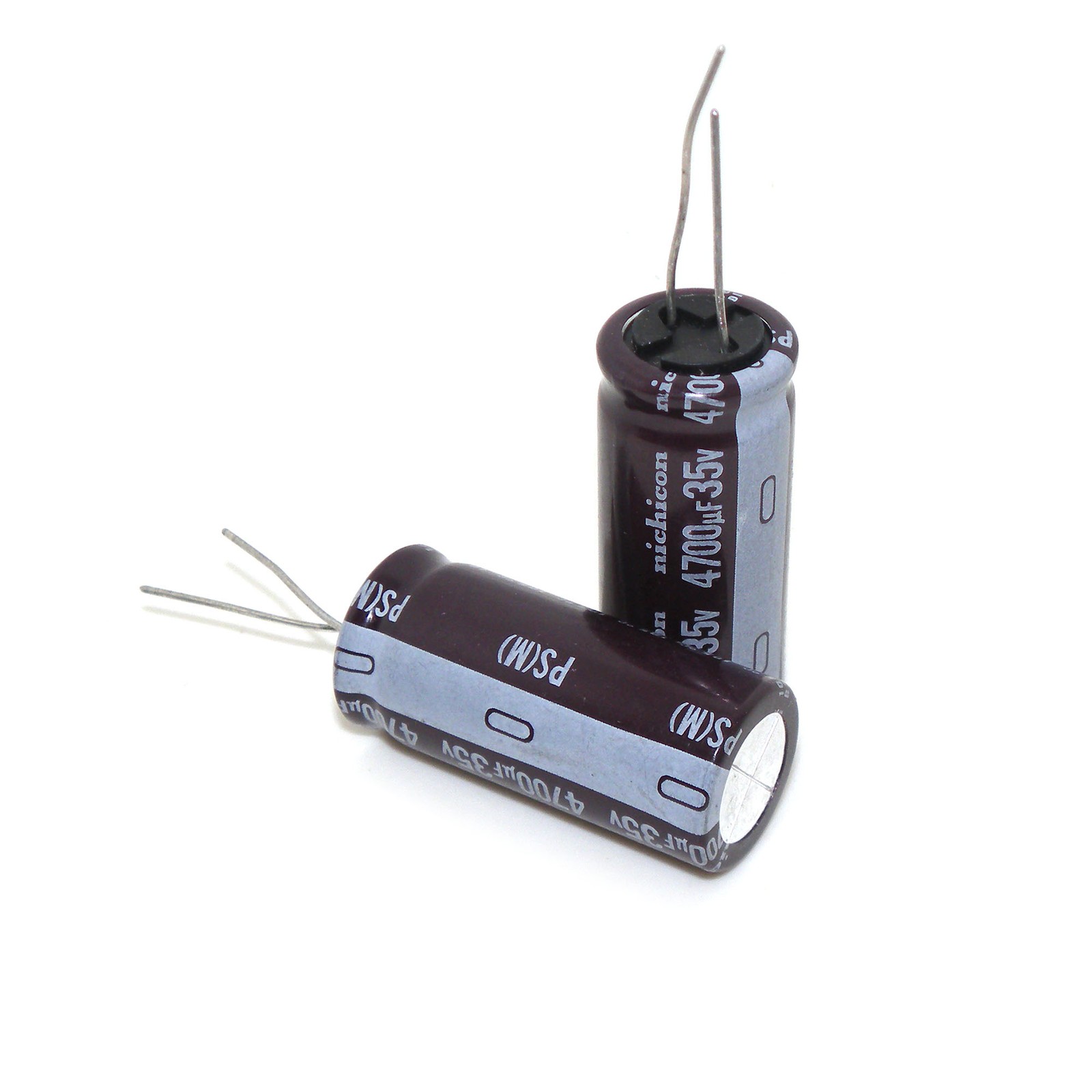 5x 4700UF 35V Radial Electrolytic Capacitors 35v4700uf Nichicon PW