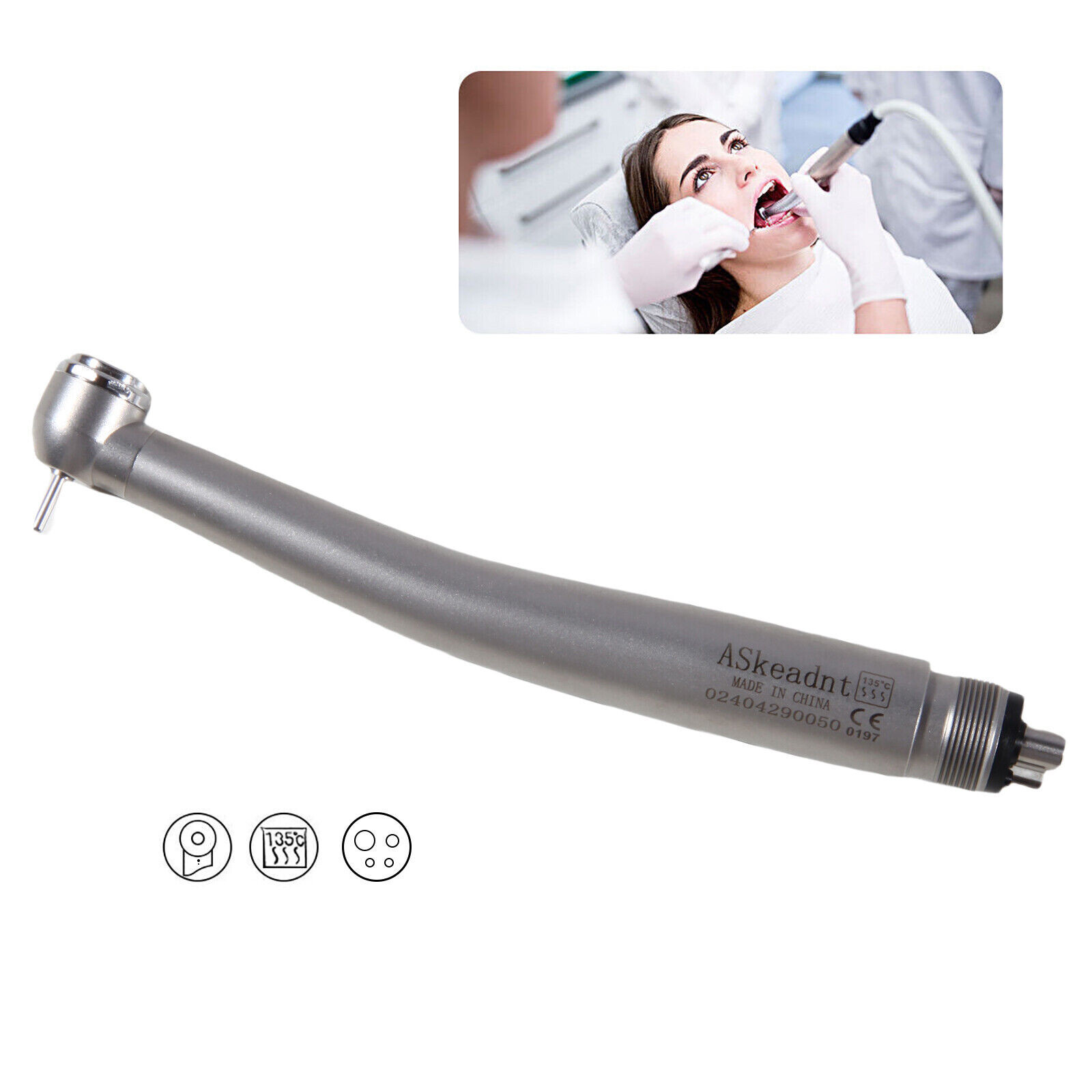 3x Dental High Speed Push Button Turbine Handpiece 4 Hole 4H Fit NSK ADA4 u