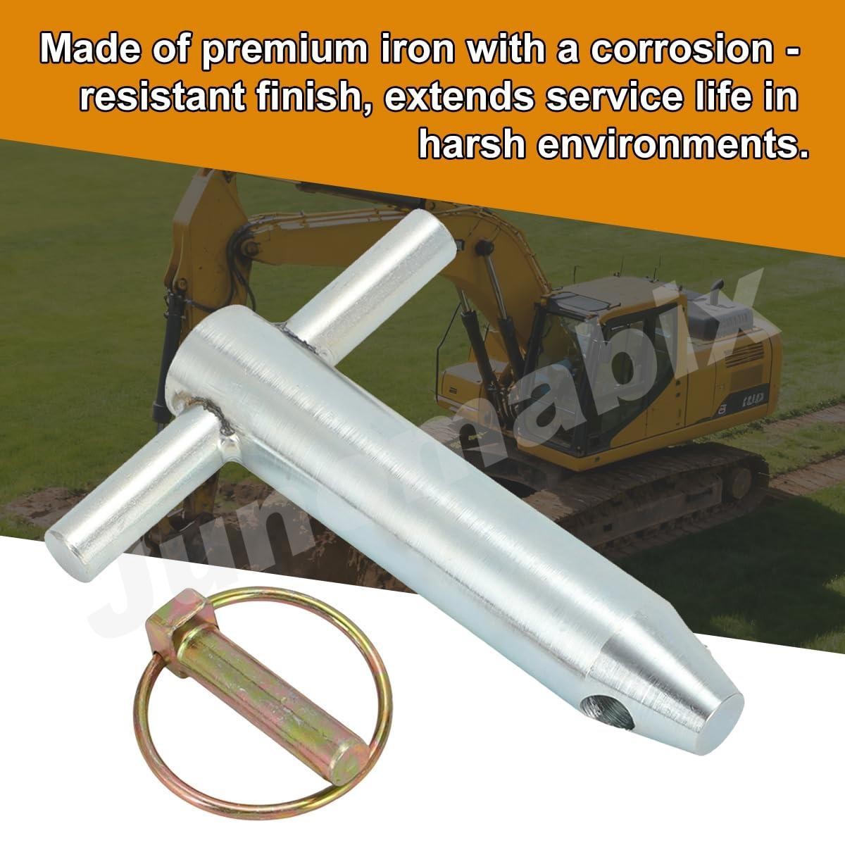 TAG Style T-Handle Quick Coupler Pin 1-1/4″x6 for Backhoe Excavator 2500-12000lb