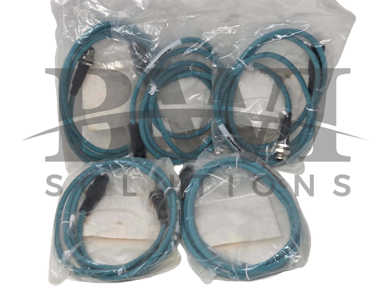 SEALED Turck RJ45 FKFDD 440-1.5M Female M12 Ethernet Receptacle U-61793 Lot of 5