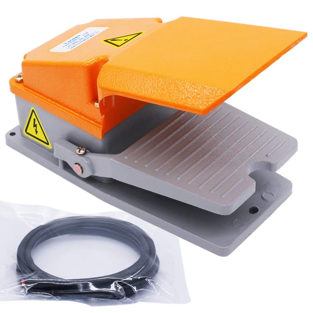 380V 15A Heavy Duty Foot Switch SPDT NO NC Electric Pedal Momentary Foot Pedal S