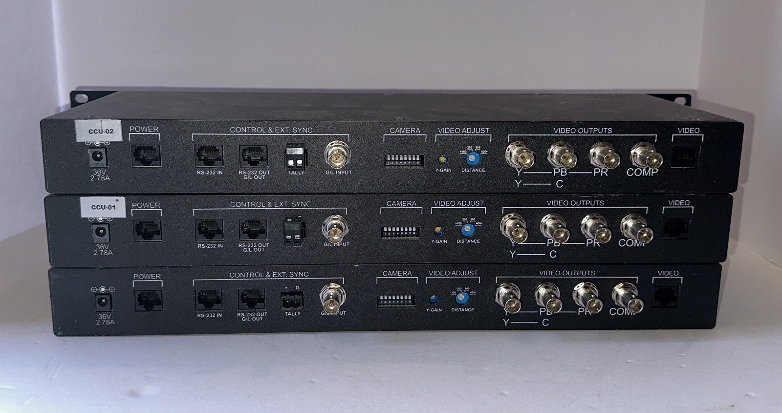 Vaddio Tally Quick Connect CCU HD-18 Part #: 998-1105-015 (Lot Of 2)