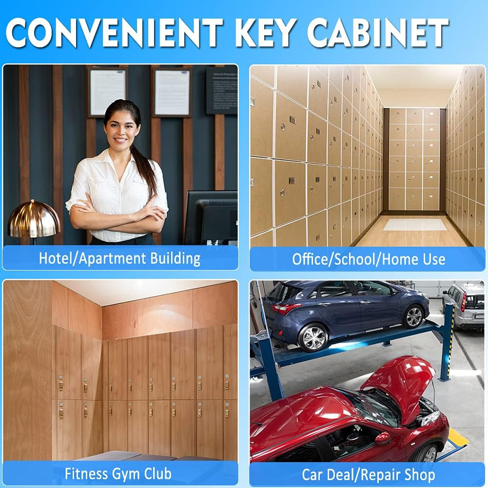 Key Box Wall Mount 40 Position Valet Digital Car Key Cabinet Lock Box with Code