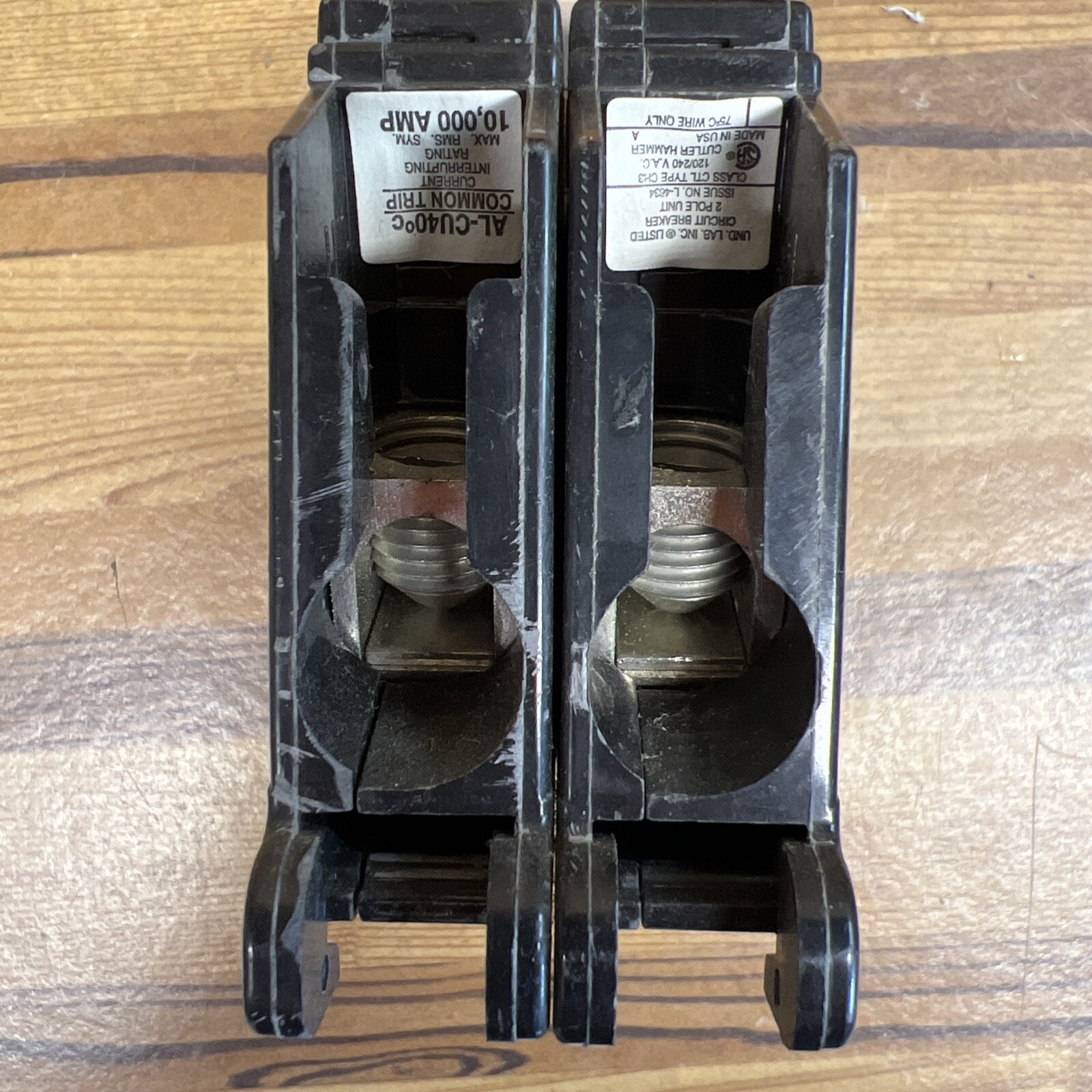 EATON CH290 Snap-In Circuit Breaker, 2-Pole 120/240V, 90A Cutler Hammer