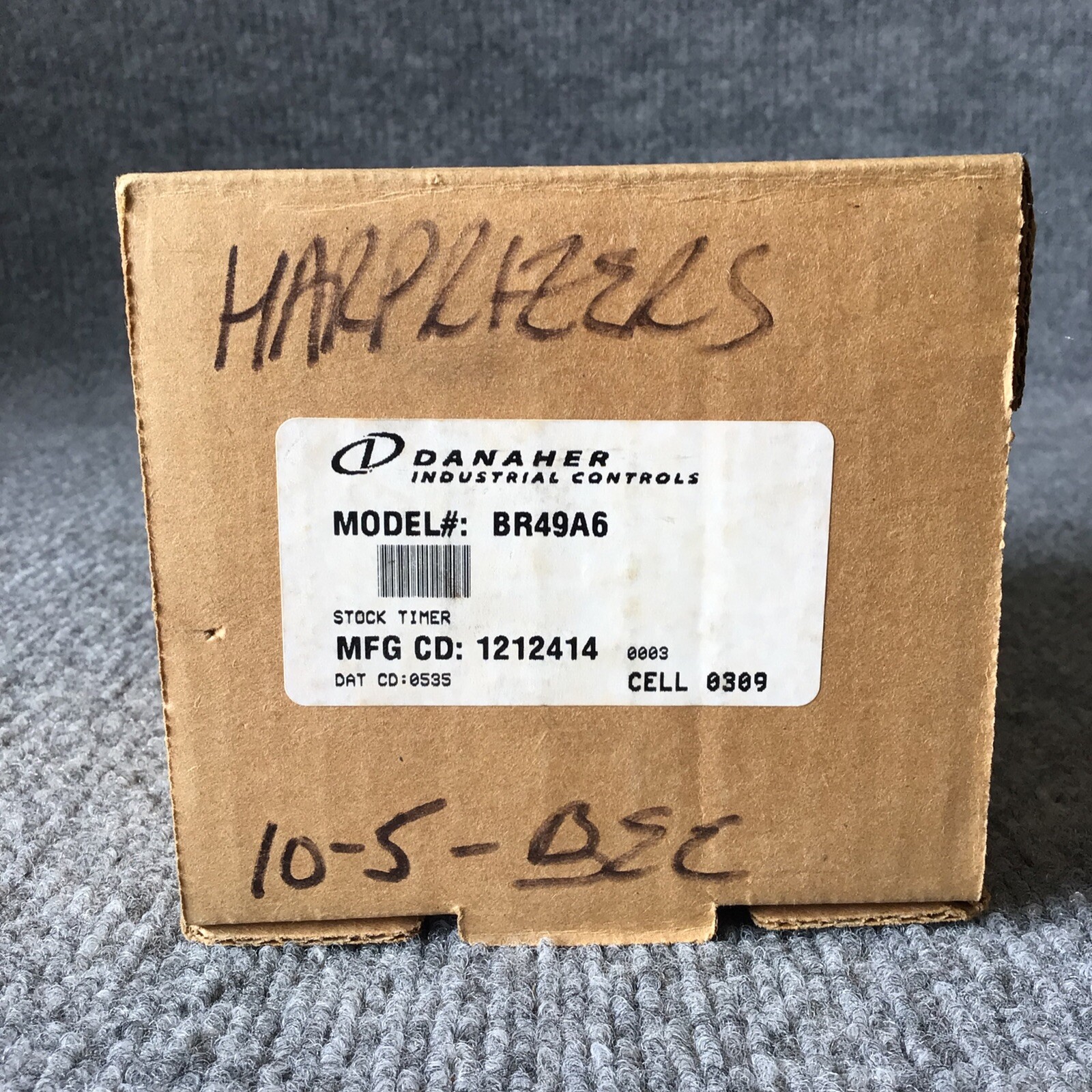 Danaher BR49A6 120/240VAC 3A 0-30MIN Clock Timer New