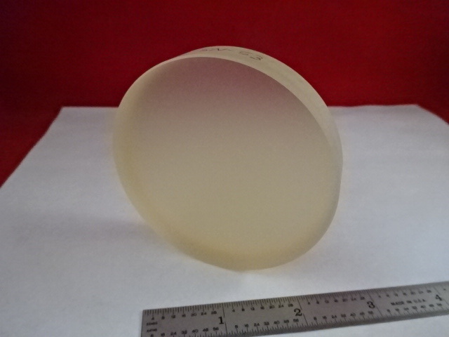 OPTICAL FLAT 3″ DIAMETER UNCOATED POLISH DULL ZERODUR LASER OPTICS AS IS #80-06