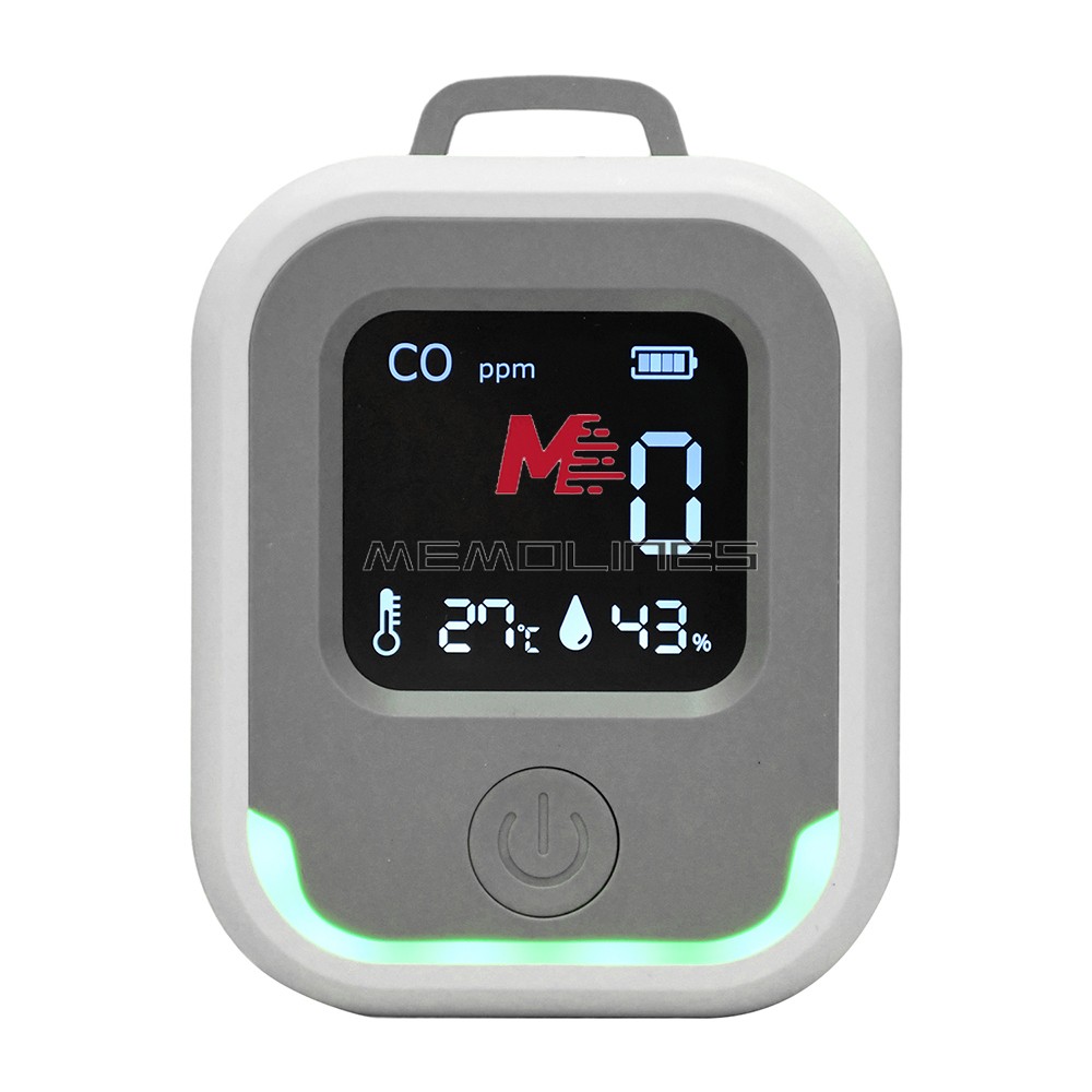 Air Quality Monitor 3-in-1 Carbon Monoxide Detector Temperature Humidity Alarm