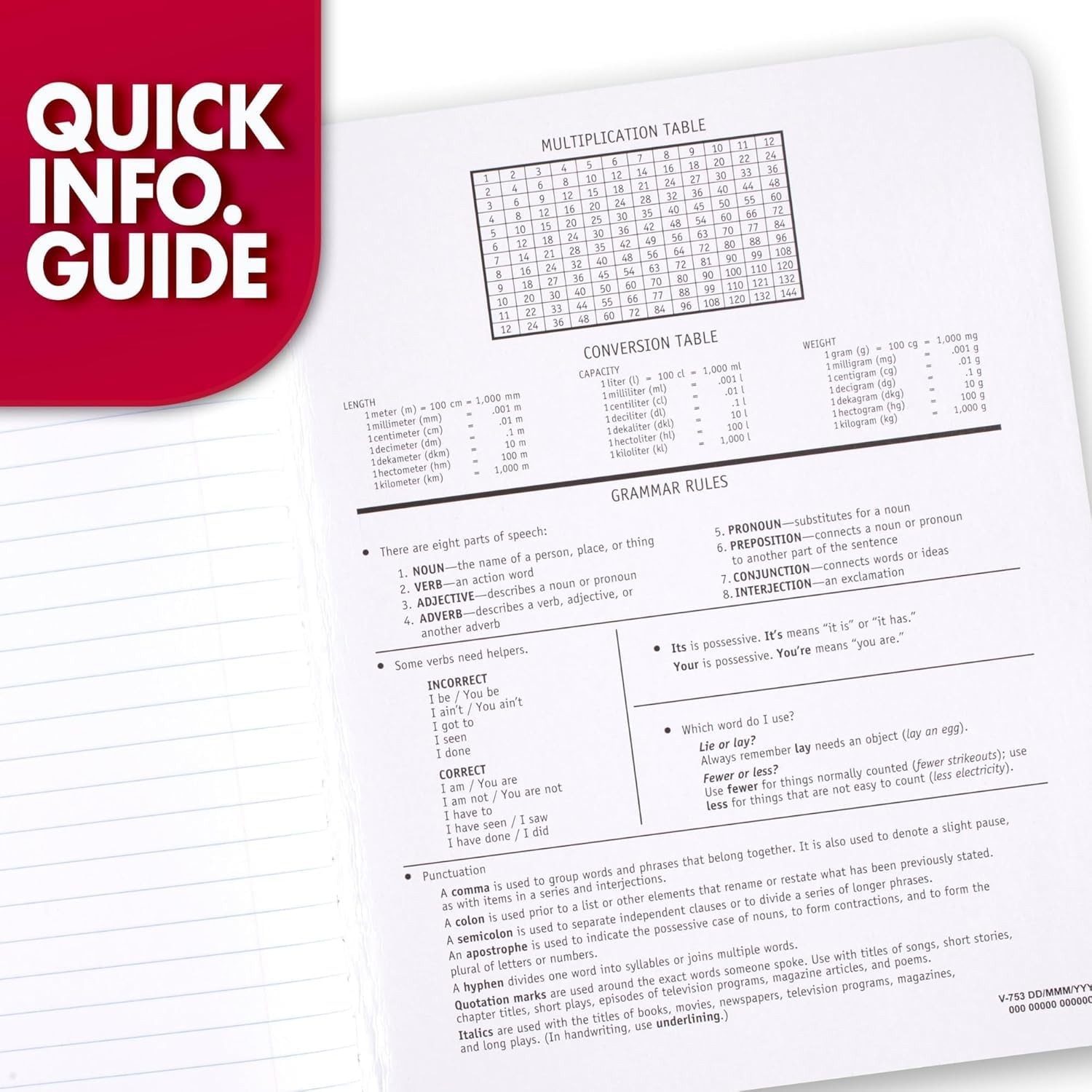 Mead Composition Notebook, Wide Ruled Paper, 7.5″ x 9.75″, Pack of 1, Black