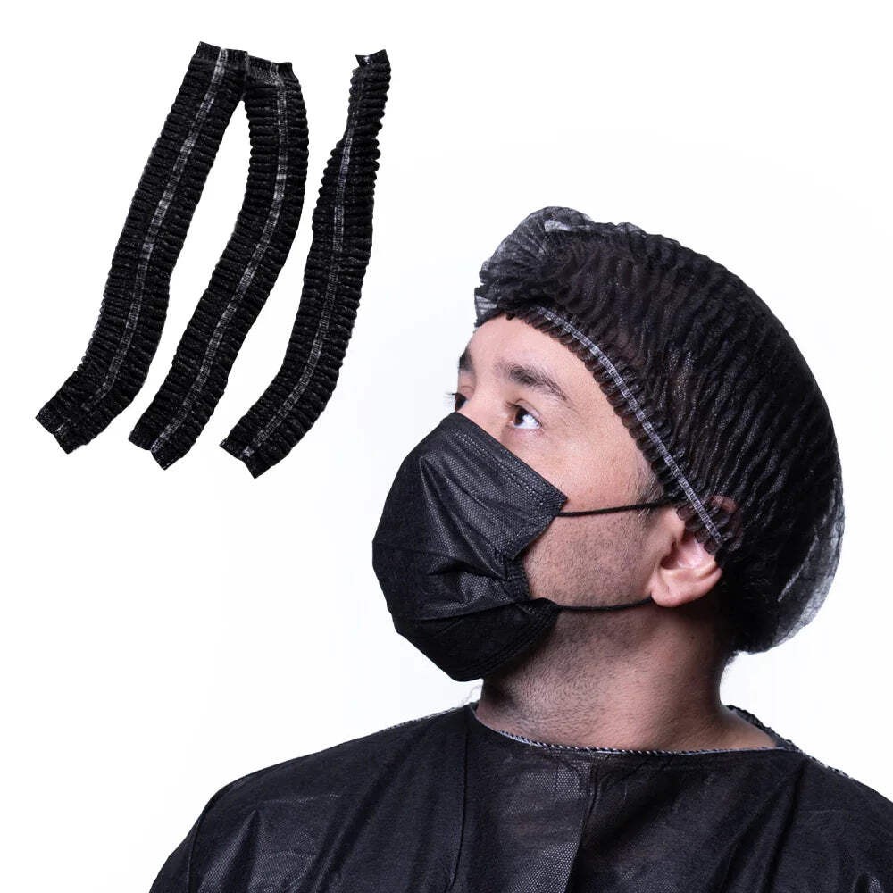 Disposable Bouffant Caps 1 Pack of 100 Protective Hair Covers