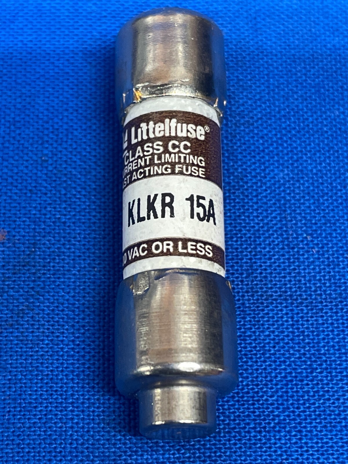LITTELFUSE FAST ACTING FUSE KLKR 15A 600V OR LESS **LOT OF 5**