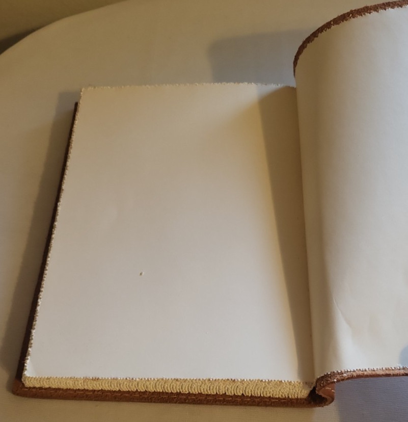Italian Brown Leather Journal Lined Pages Barnes & Noble 7 x 9 inch New