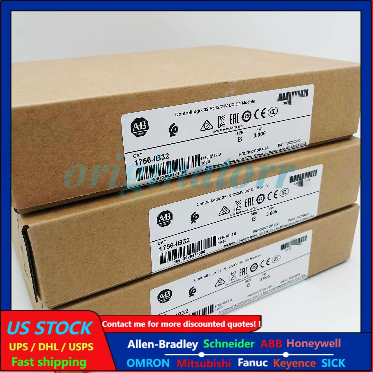 Allen-Bradley 1756-IB32 AB 1756 IB32 SERB CONTROLOGIX 32 PT DC INPUT MODULE US