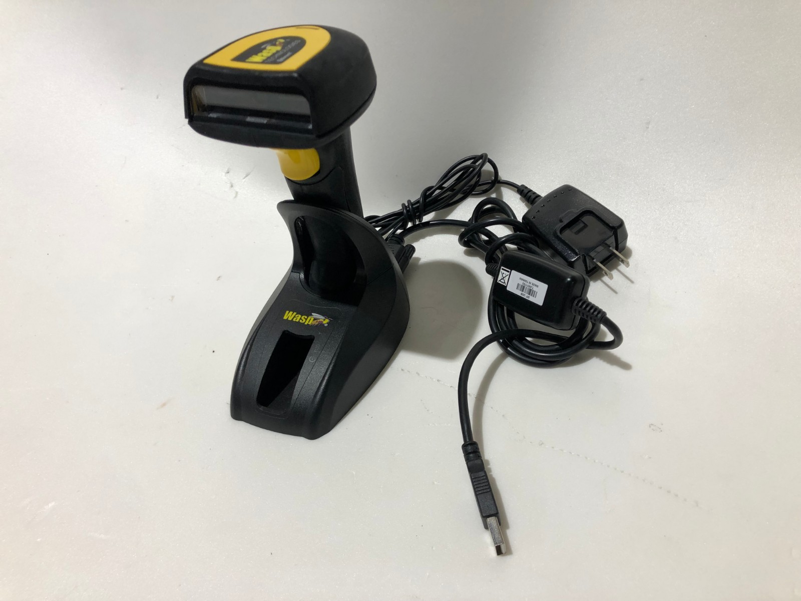 Wasp Wireless Barcode Scanner WWS-800 C Scanner Cradle Power Adapter Data Cable