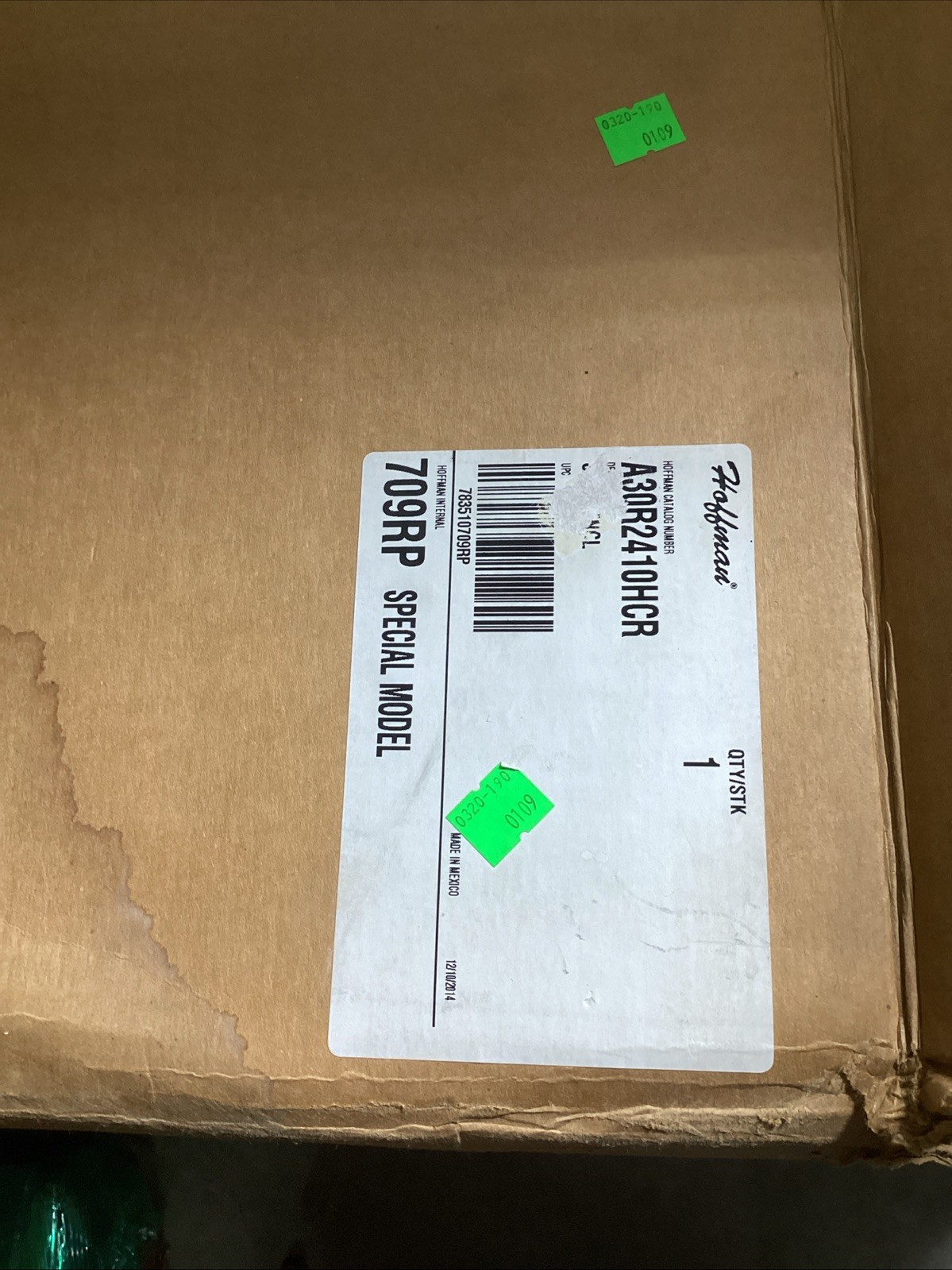 NEW Hoffman A30R2410HCR 30”x 24”x 10” Hinged Wall-Mount Control Enclosure