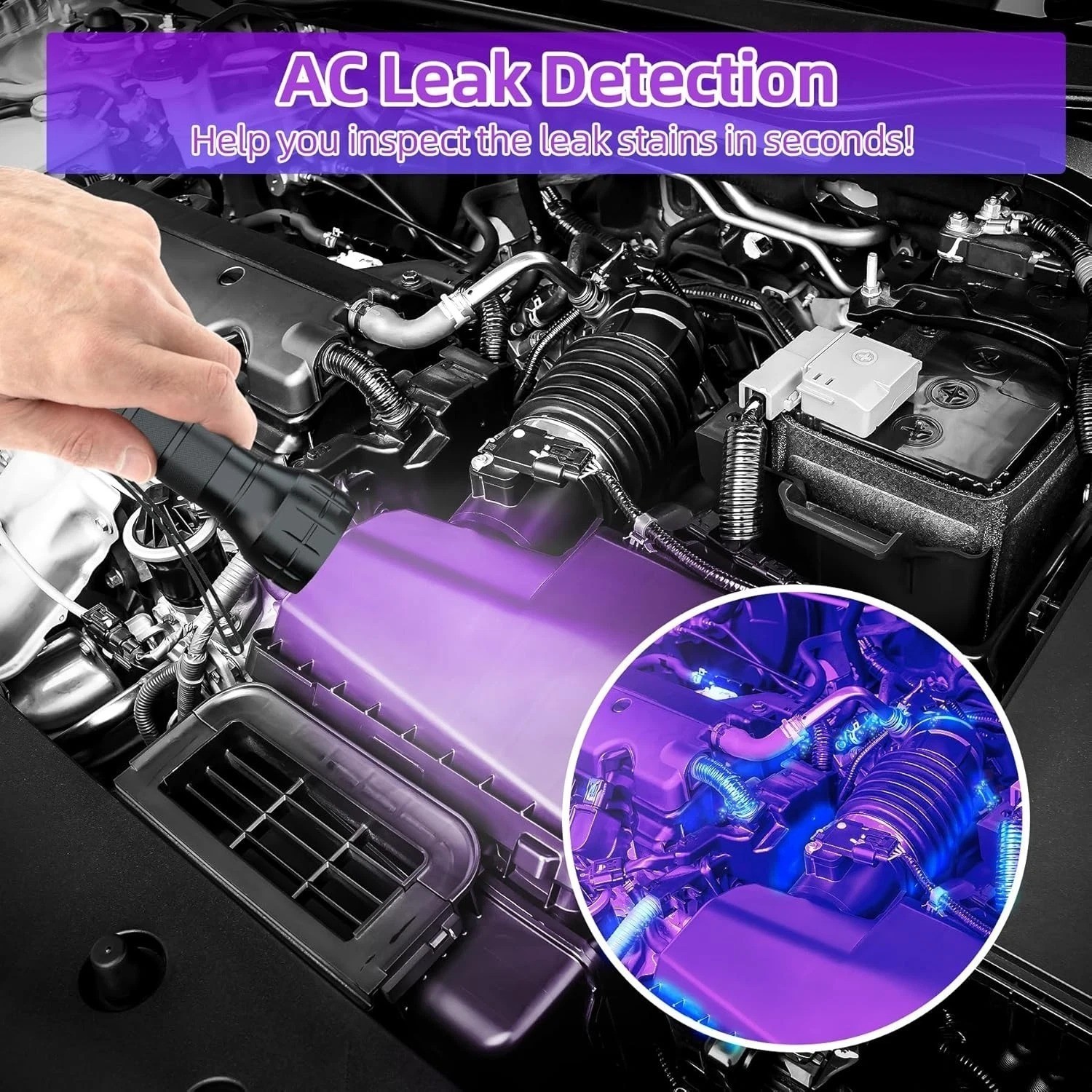 Air Conditioner Leak Detector Tool, AC Leak Detector Kit