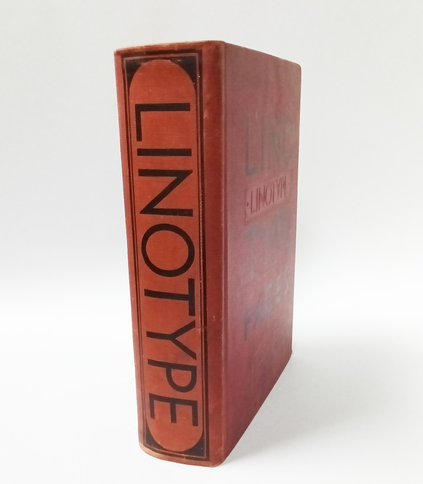 Vintage Typography Book: Specimen Book Linotype faces – “Big Red” 1930