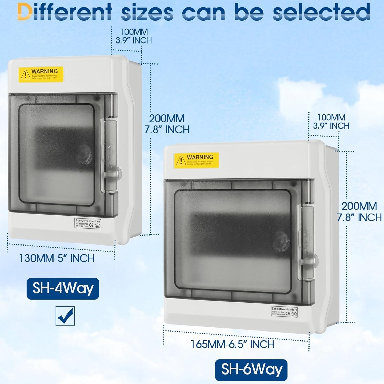 Durable Electrical Panel Box – Clear Cover, Copper Bus Bars for Enhanced Safety