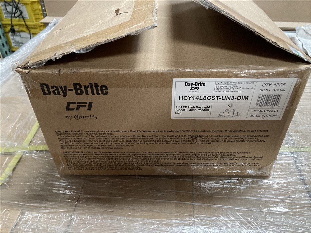 6 CFI Day-Brite High Bay LED 11″ 4000k/5000k Light Fixtures HCY14L8CST-UN3-DIM