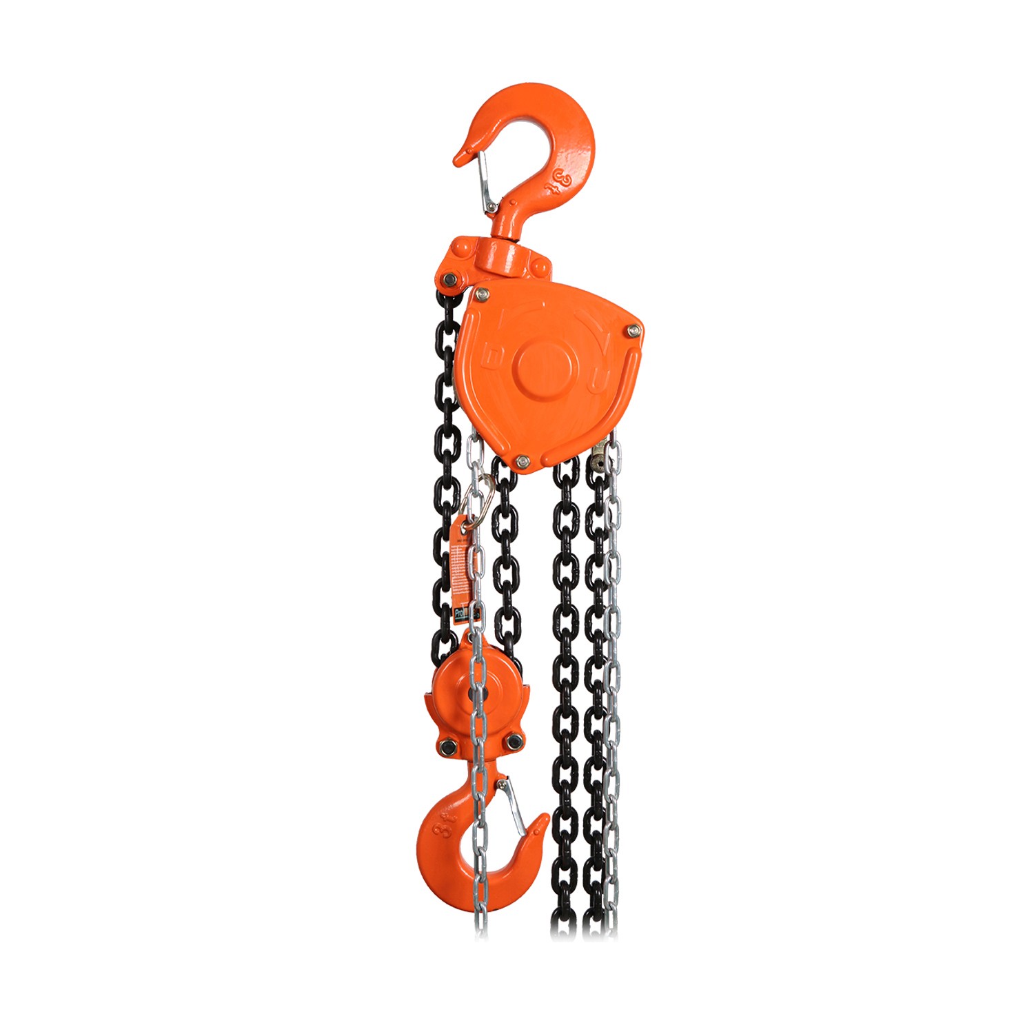 Manual Chain Hoist 3 Ton G80 Black Tempered Chain 6600 lb for Heavy-Duty Lifting
