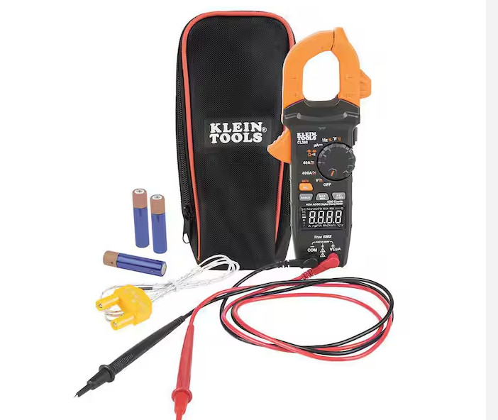 Klein Tools CL390 AC/DC Digital Clamp Meter, Auto-Ranging, 400 Amp, NCVT Tester,