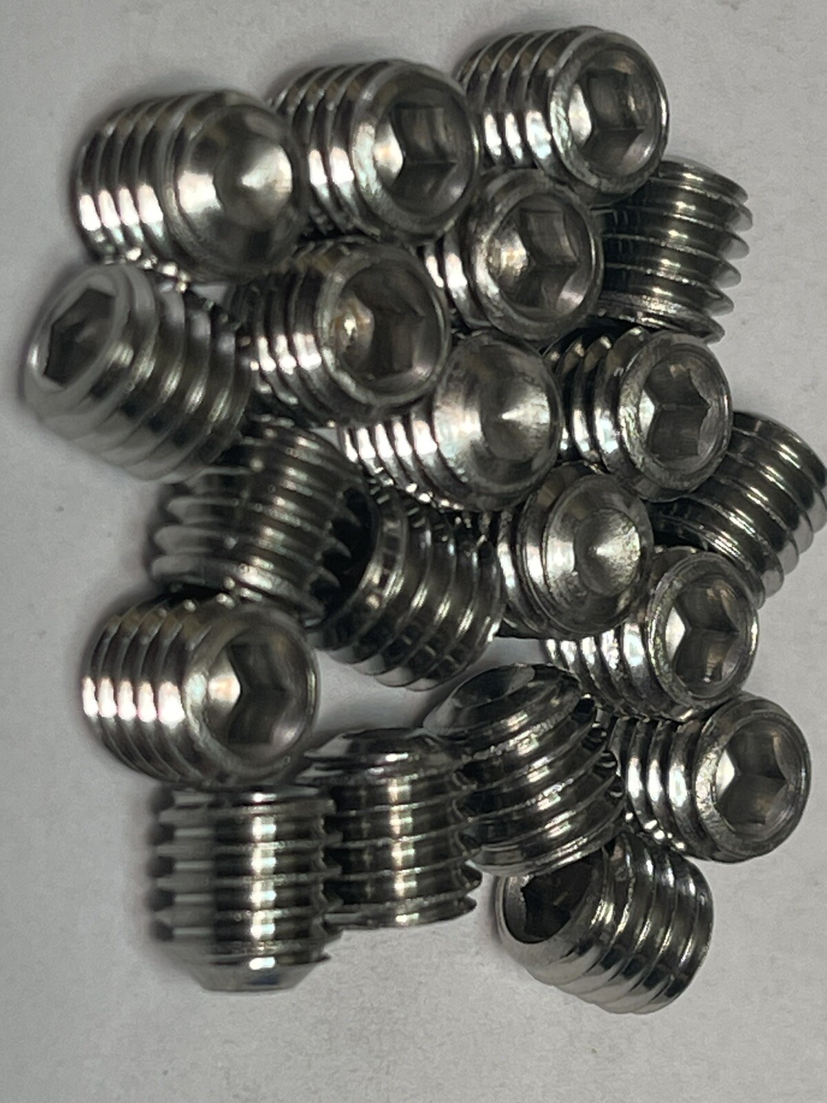 (20) M6-1.0x6mm A2 Stainless Screws Socket Set Screws with Cup Point (23JN65)