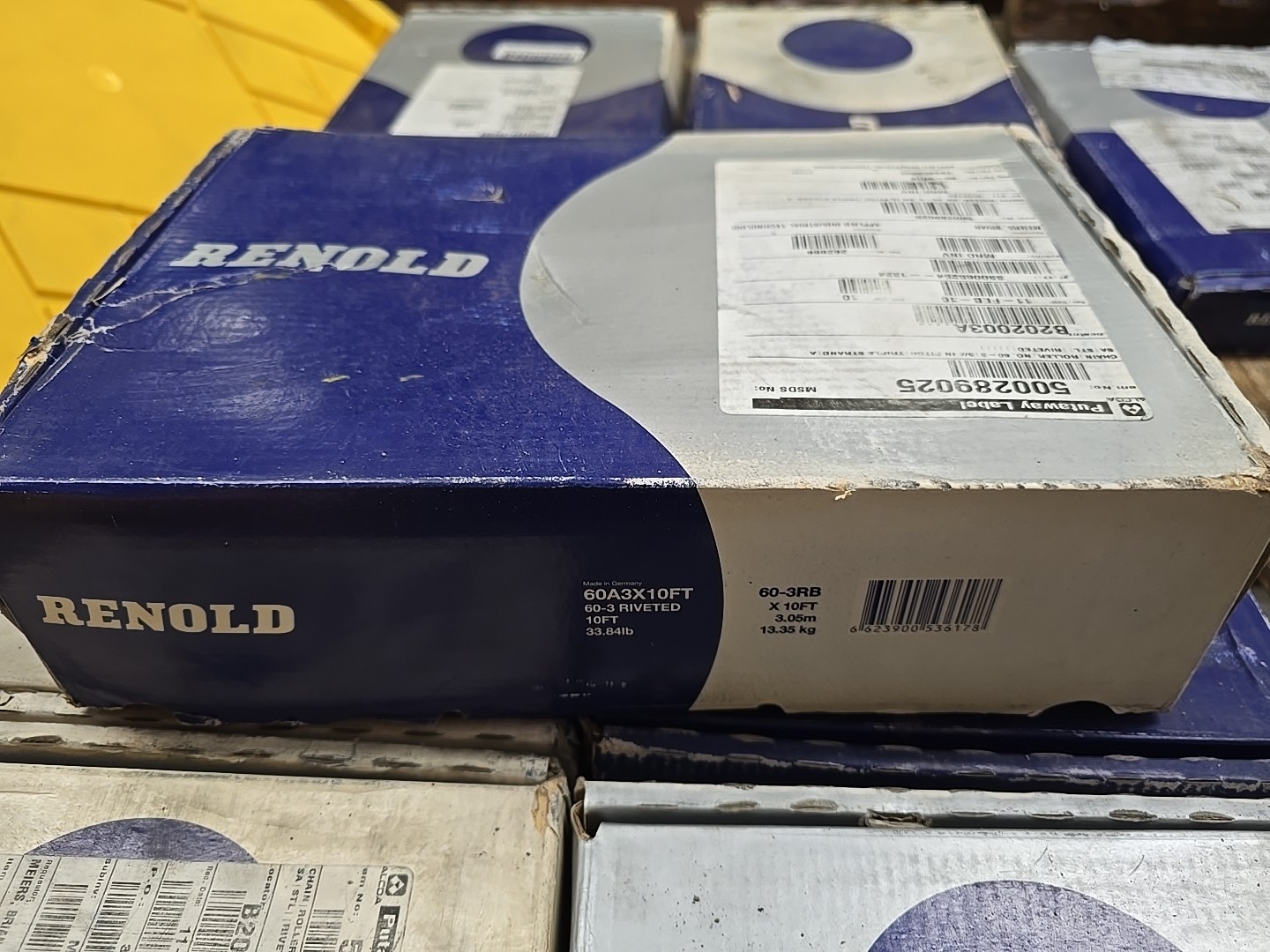 Renold 60-3RB / 60A3X10FT roller chain New In Box.