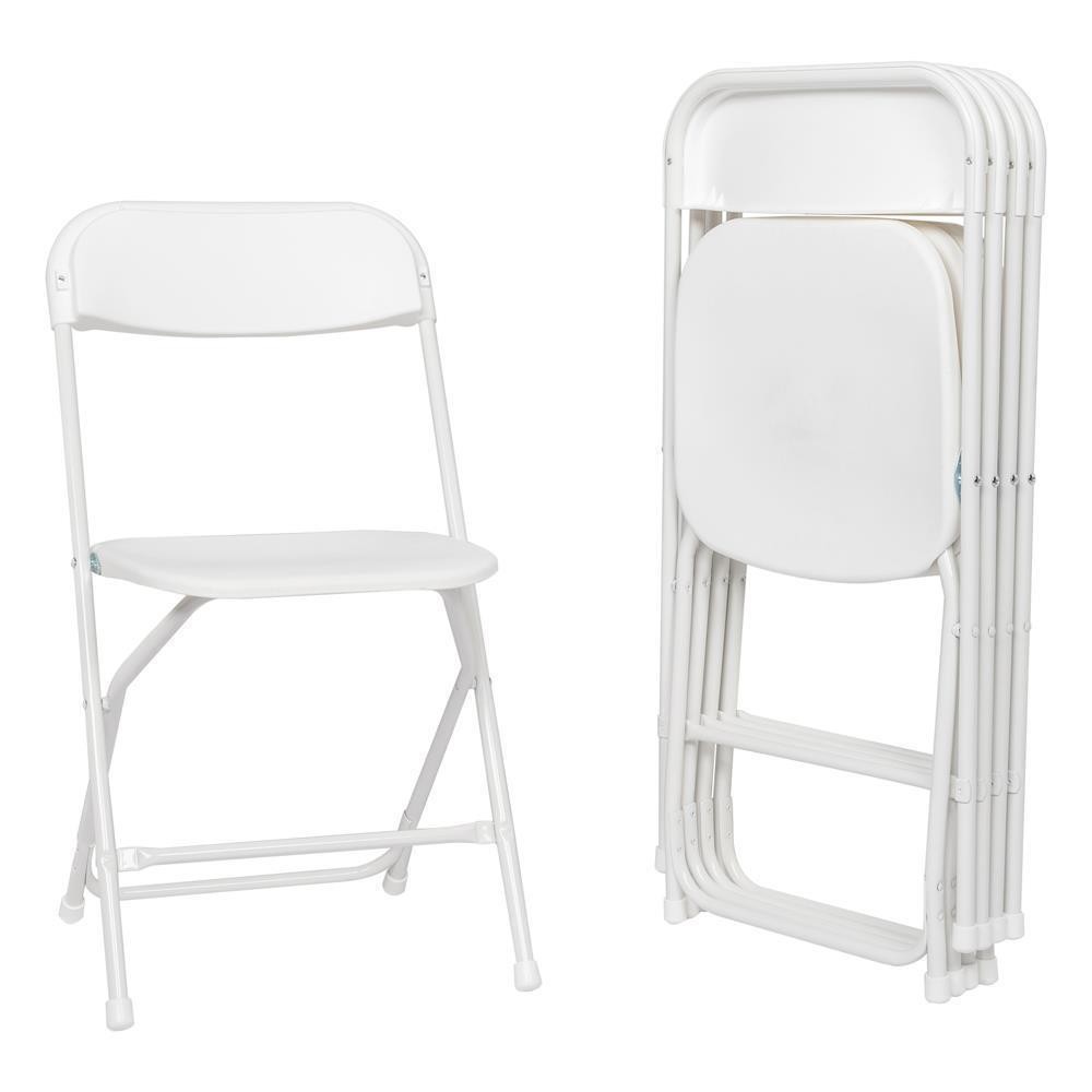 In/Outdoor 10PCS Folding Plastic Stackable Chair Home Office Wedding Party Chair