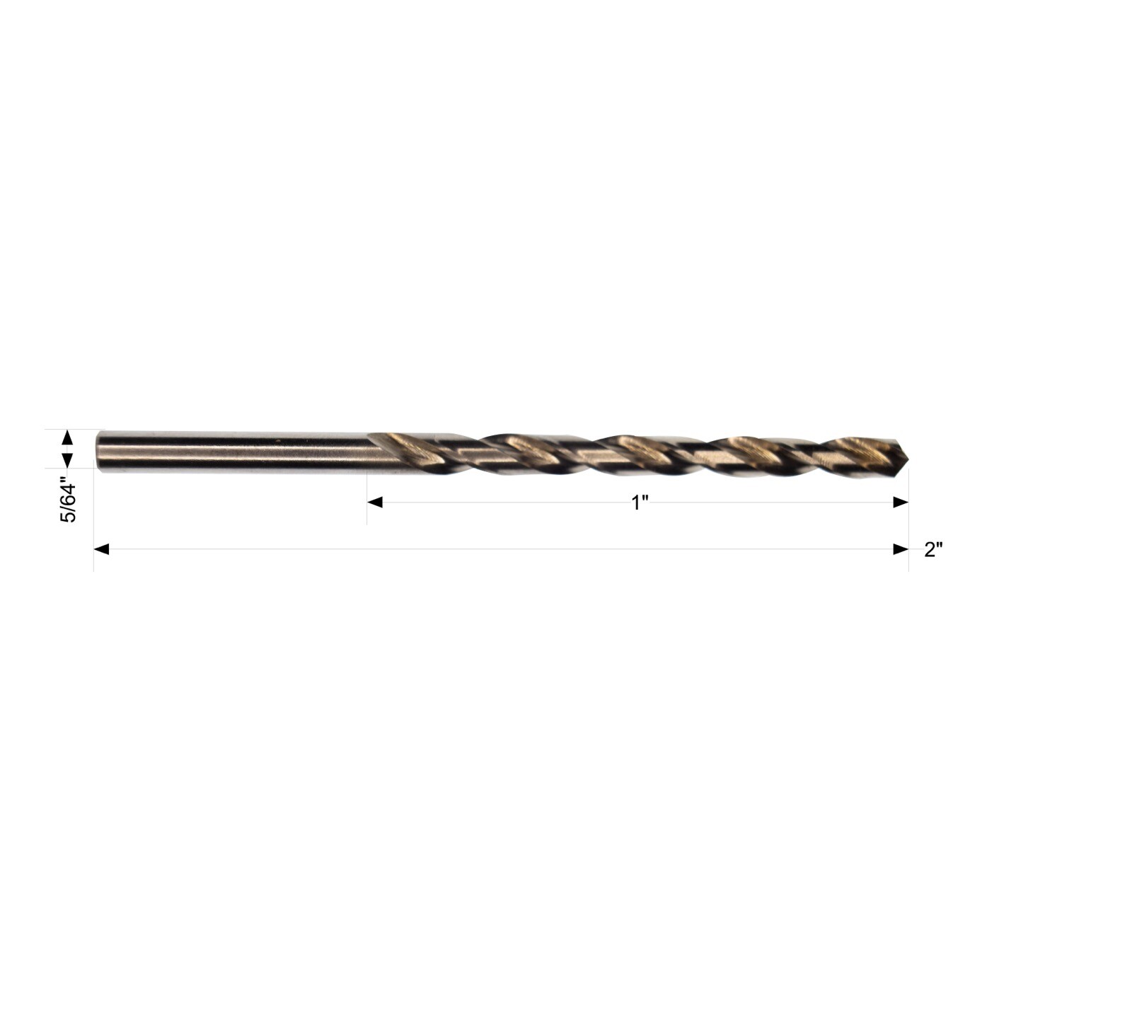 12 Pack 5/64” HSS Drill Bits USA
