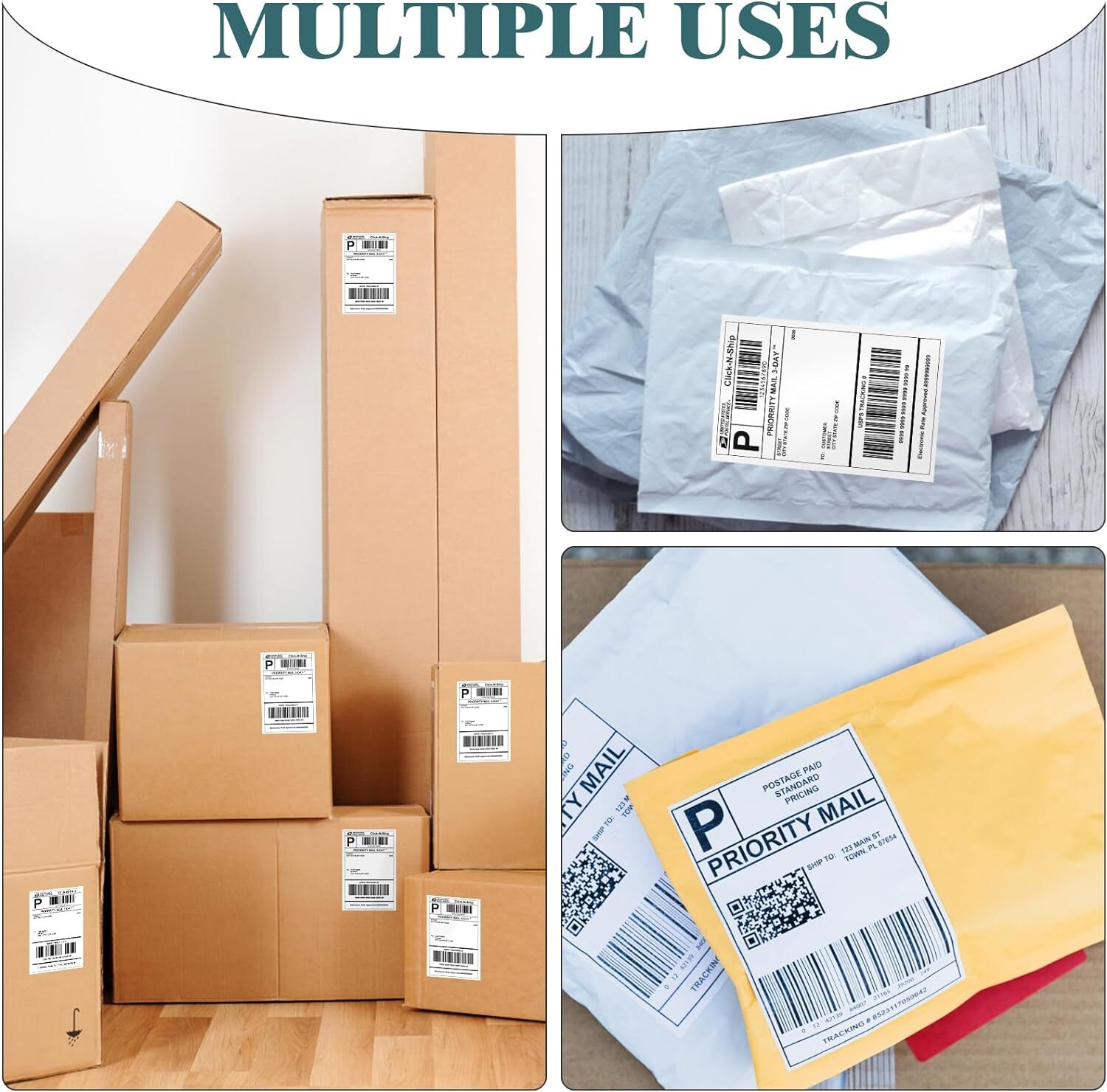 450/Roll Direct Thermal Shipping Labels 4″x6″ for Zebra, Rollo, MUNBYN,MFLABEL