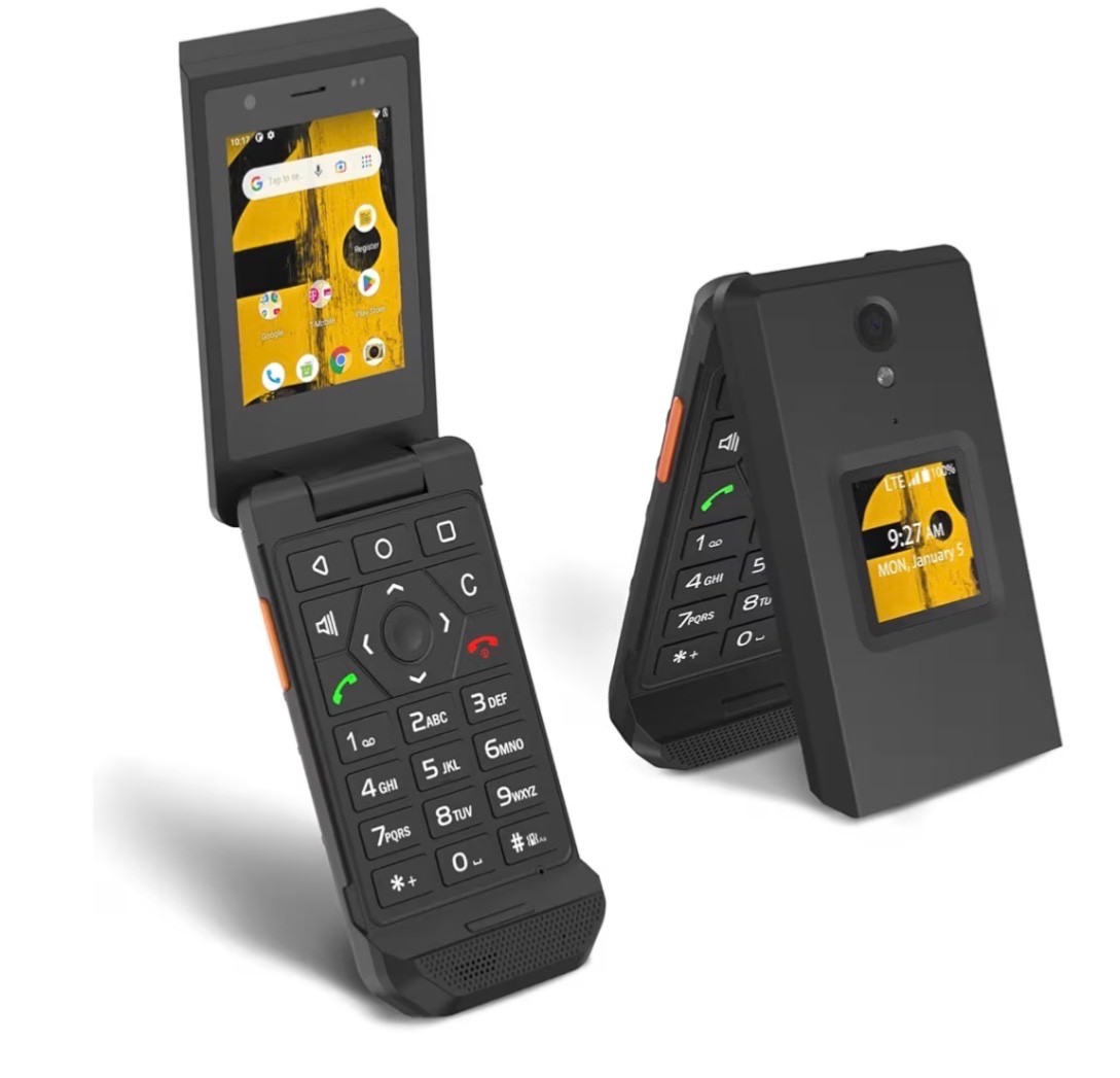 S22 Rugged Flip Phone Unlocked (16GB) 2.8» Touchscreen Smart Cell Phone Android