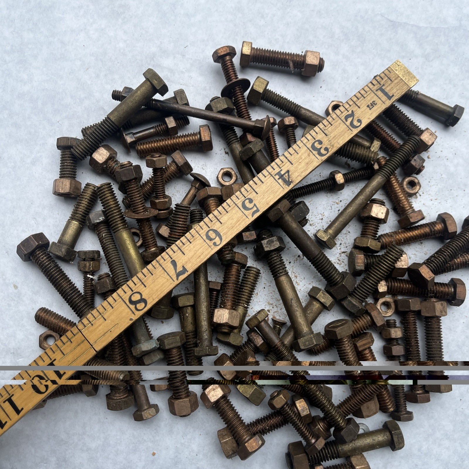 Over 5 Pounds Brass Bronze Cap Screws Etc 1/4 ,5/16 ,3/8
