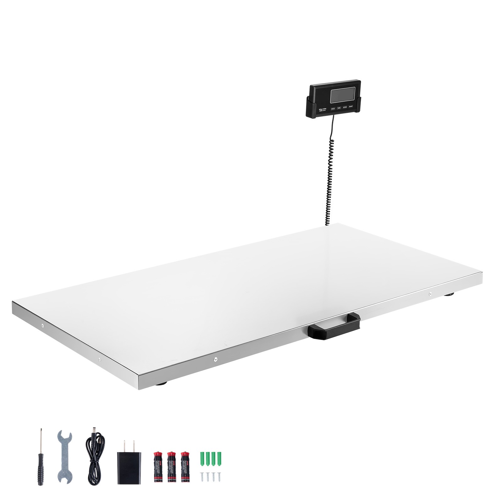 Uimoso 660lbs Digital Shipping Scale Stainless Steel LCD Digital Livestock Scale