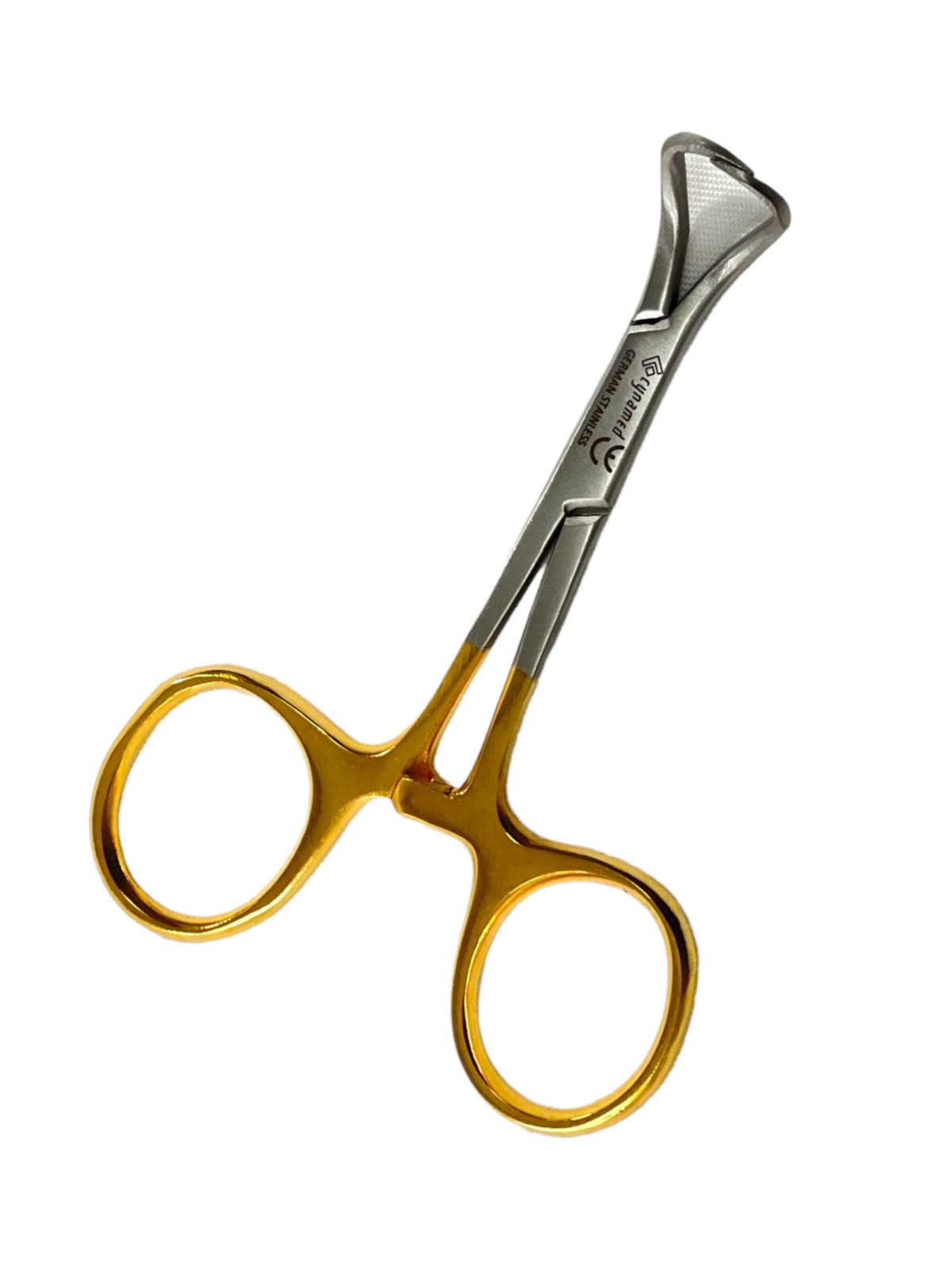 5 Pack – (Gold Handle) Backhaus Towel Clamp Forceps 3.5″ – German Stainless FCPS
