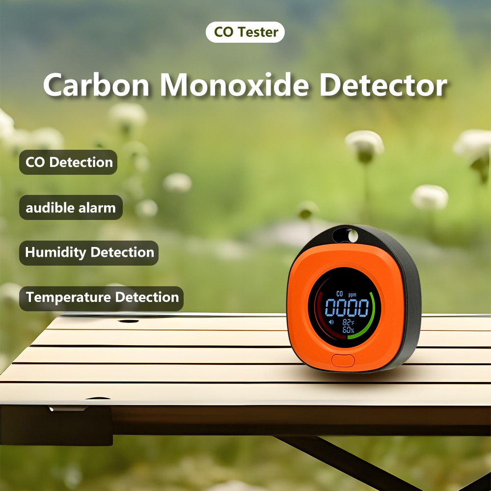 Carbon Monoxide Detector Real-Time Temperature Humidity CO Gas Monitor Device