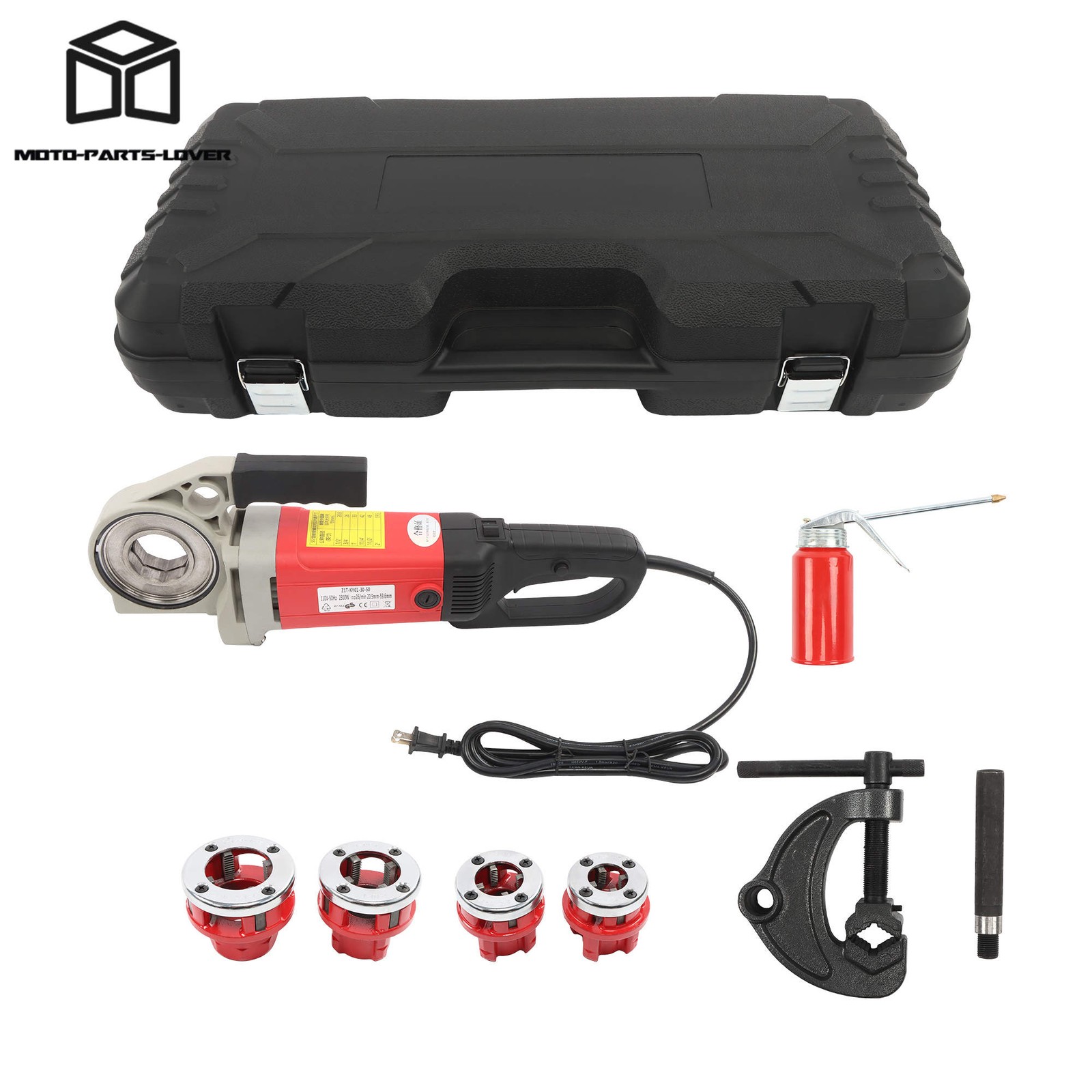 1/2-1-1/4″ Pipe Threader 2300W Electric 4 Blade Portable Threading Machine