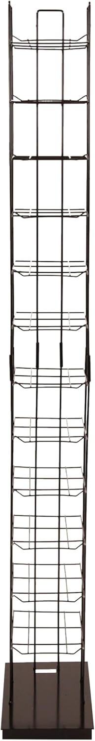 72 Hats Cap Hat Rack 12-Tier Baseball Tower Black Floor Standing Display 78″ H