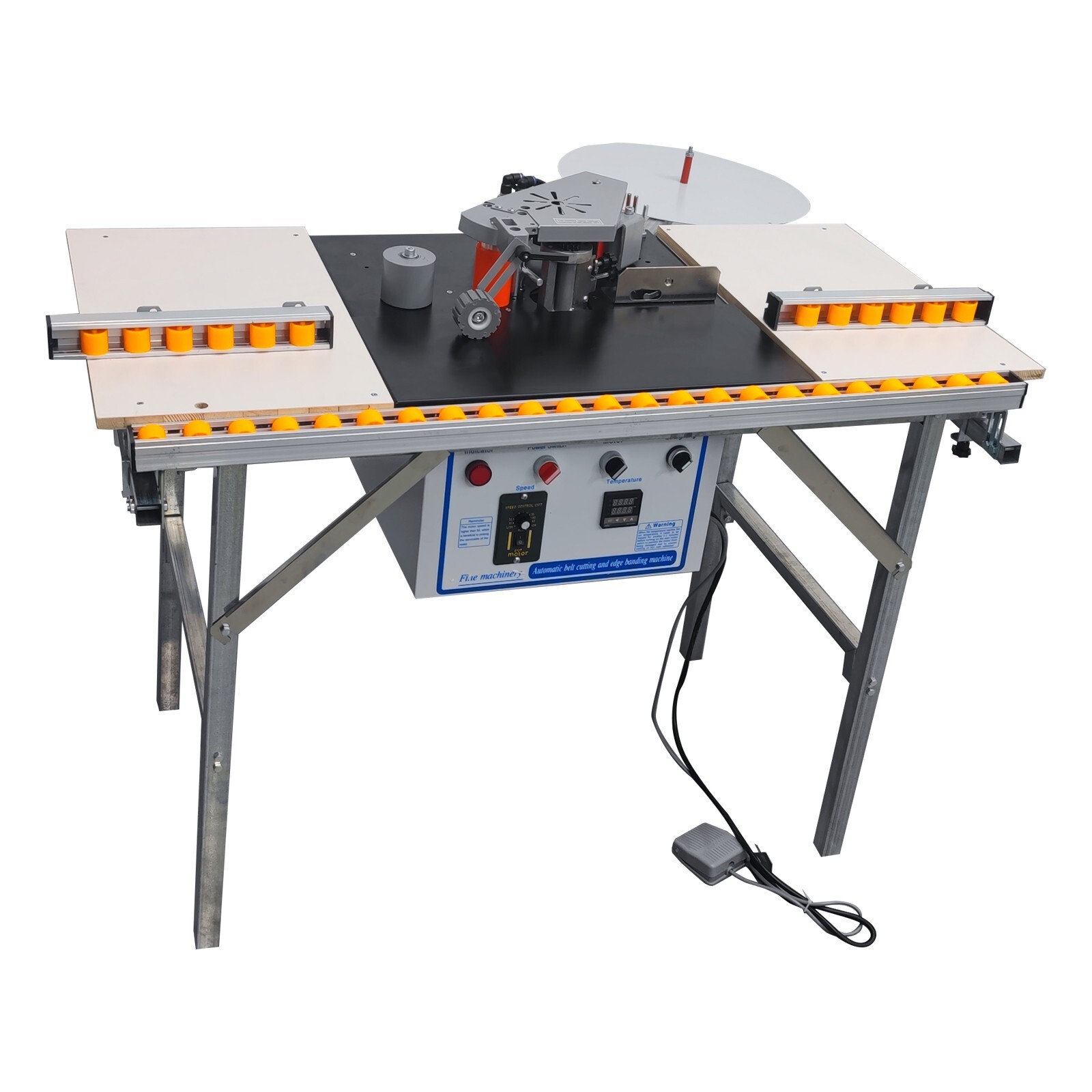 Curved Straight Line Edge Banding Machine 0.275-1.96″ Edge Height 0-6/min 110V