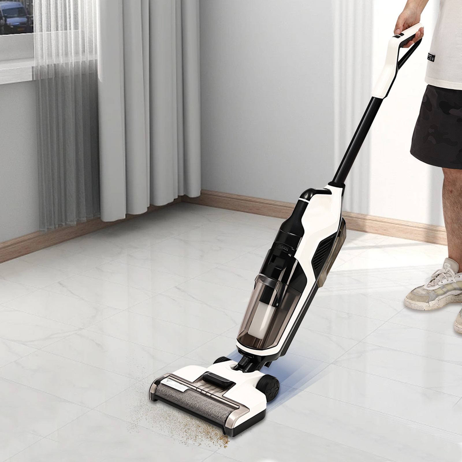 Hard Floor Cordless Wet Dry Vacuum Floor Cleaner Mop Vacuum Cleaning Machine USA