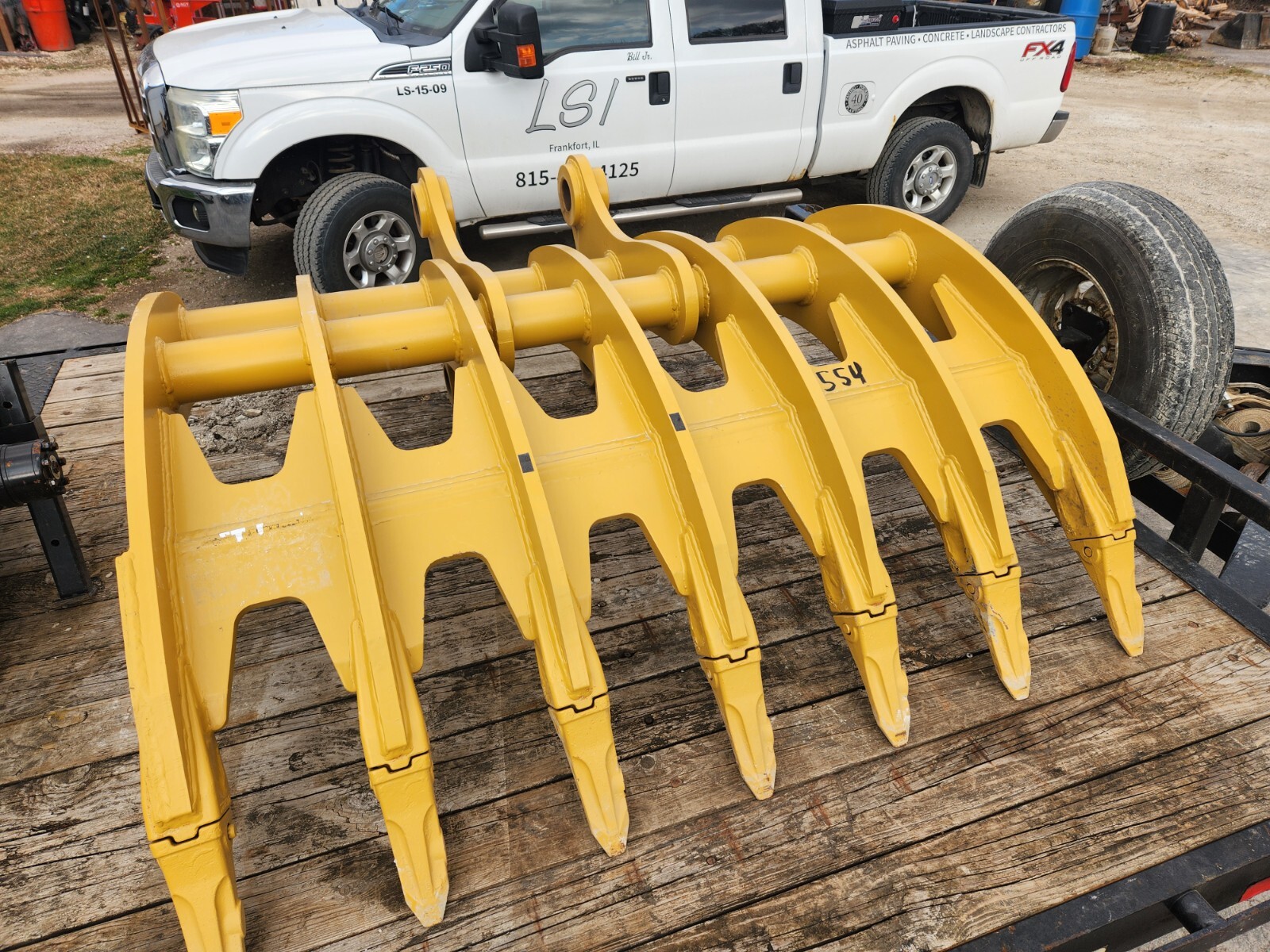 66″ Caterpillar 336 DB Linkage Root Rake CAT Excavator Stump Demo 90mm 100mm Pin