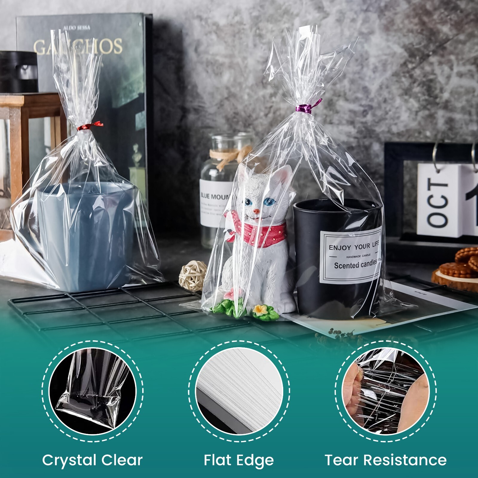 1.5-Mil Expandable Gusseted Poly Bags Clear Polyethylene Multiple Sizes LDPE