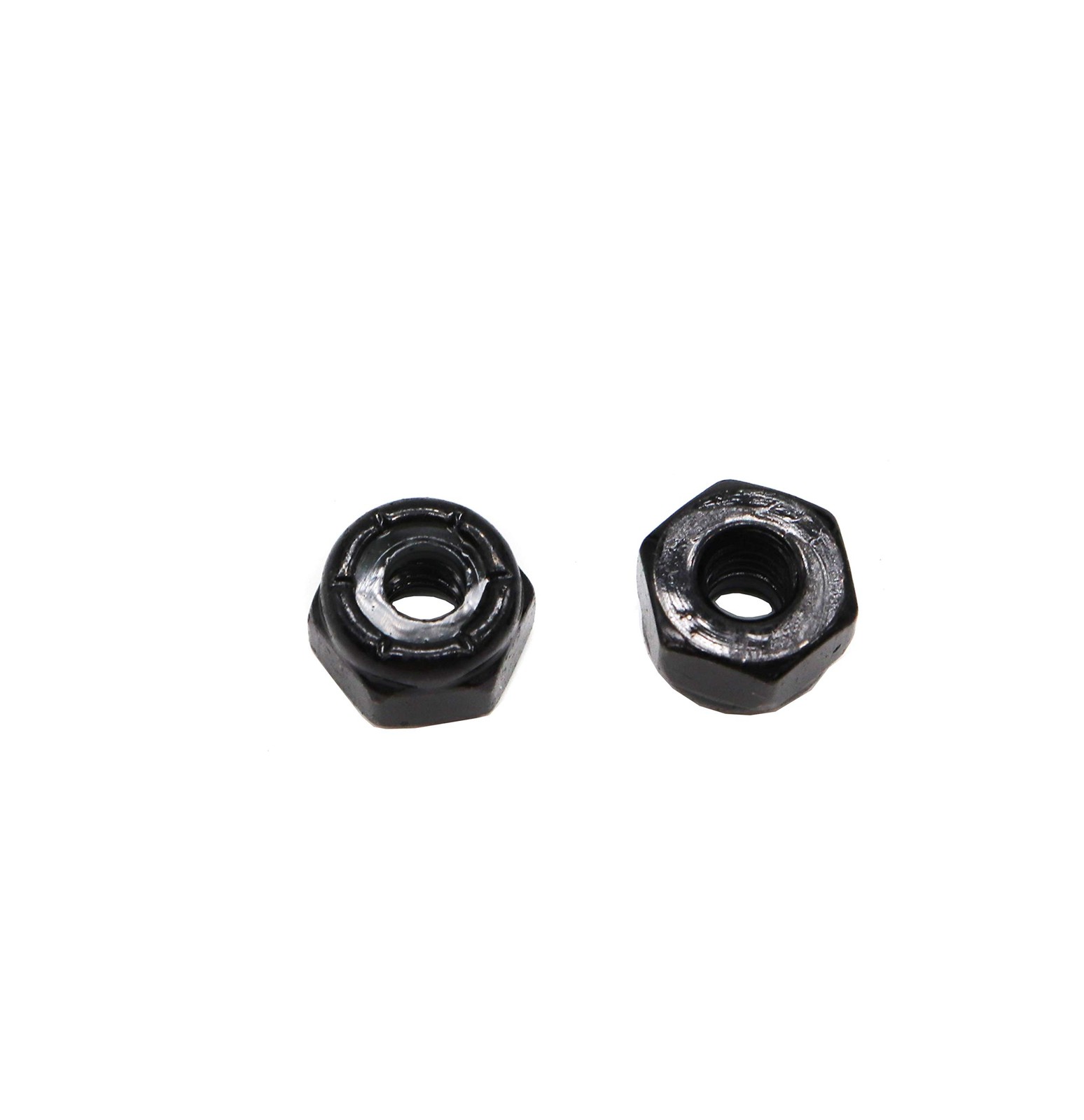 100 Piezas Tuercas De Seguridad Insertadas De Nailon 4-40 Negras Tuercas Aut…