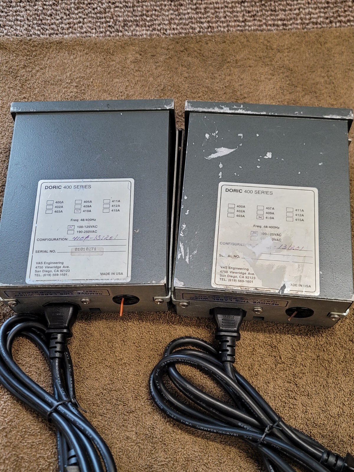 2 VAS Engineering Doric 400 Series 410A 100-125VAC Digital Temperature Indicator