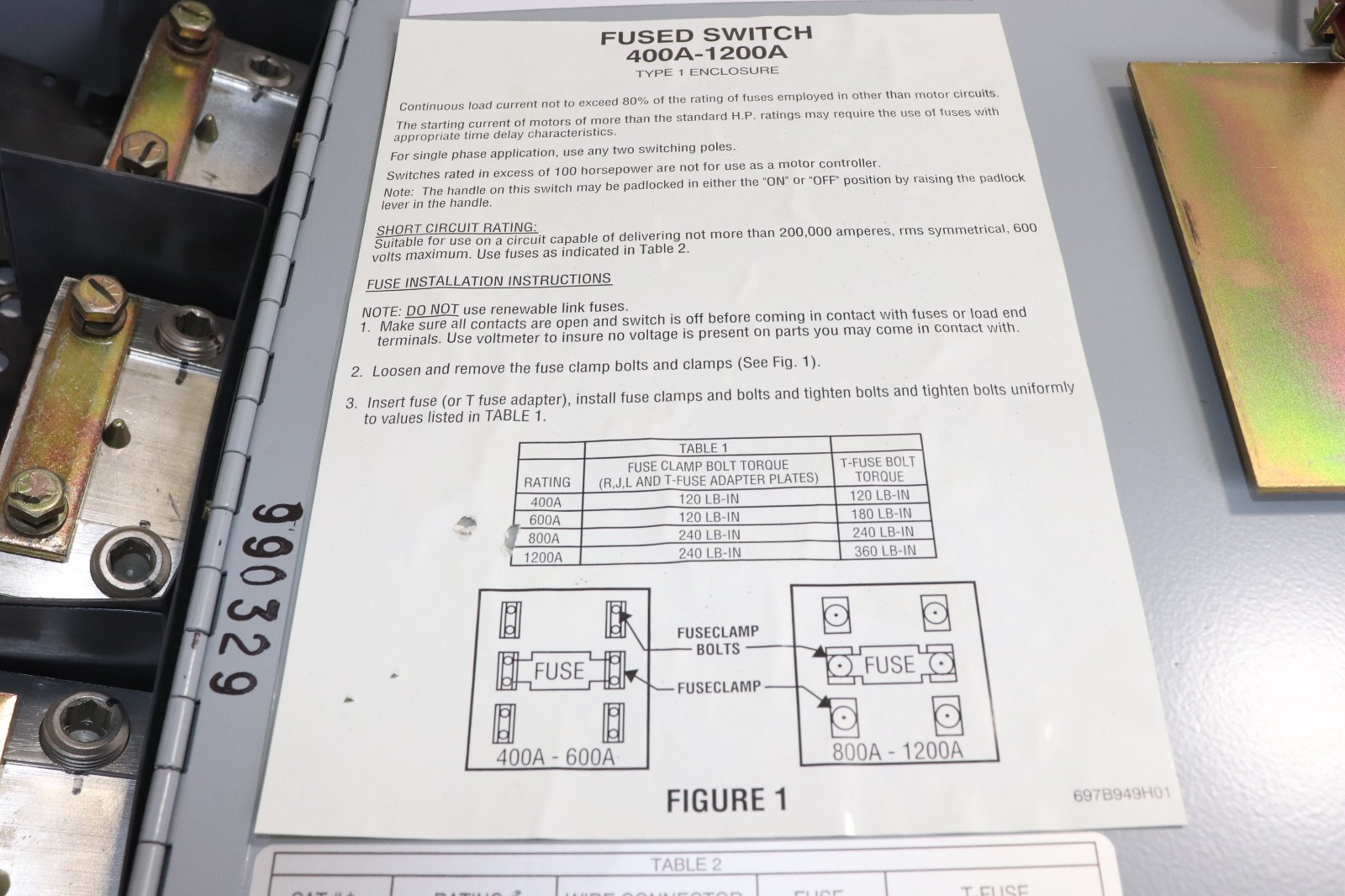 CUTLER HAMMER FDPW366R 600A FUSIBLE DEAD-FRONT/PANELBOARD SWITCH, 600VAC