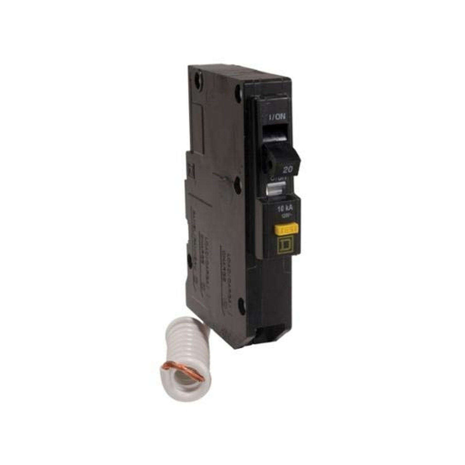 Square D Qwik-Gard QO130GFI Ground-Fault Circuit Breaker, 120 VAC, 30 A, 10 k…